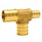Apollo 3/4 in. x 1/2 in. x 3/4 in. Brass PEX Barb Reducing Tee APXT341234 - alternate 7